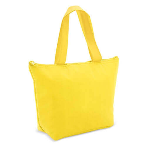 yellow color cooler bag