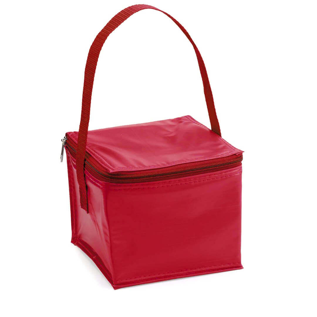 red color cooler bag