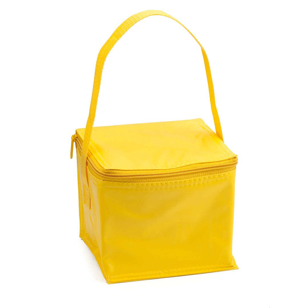 yellow color cooler bag