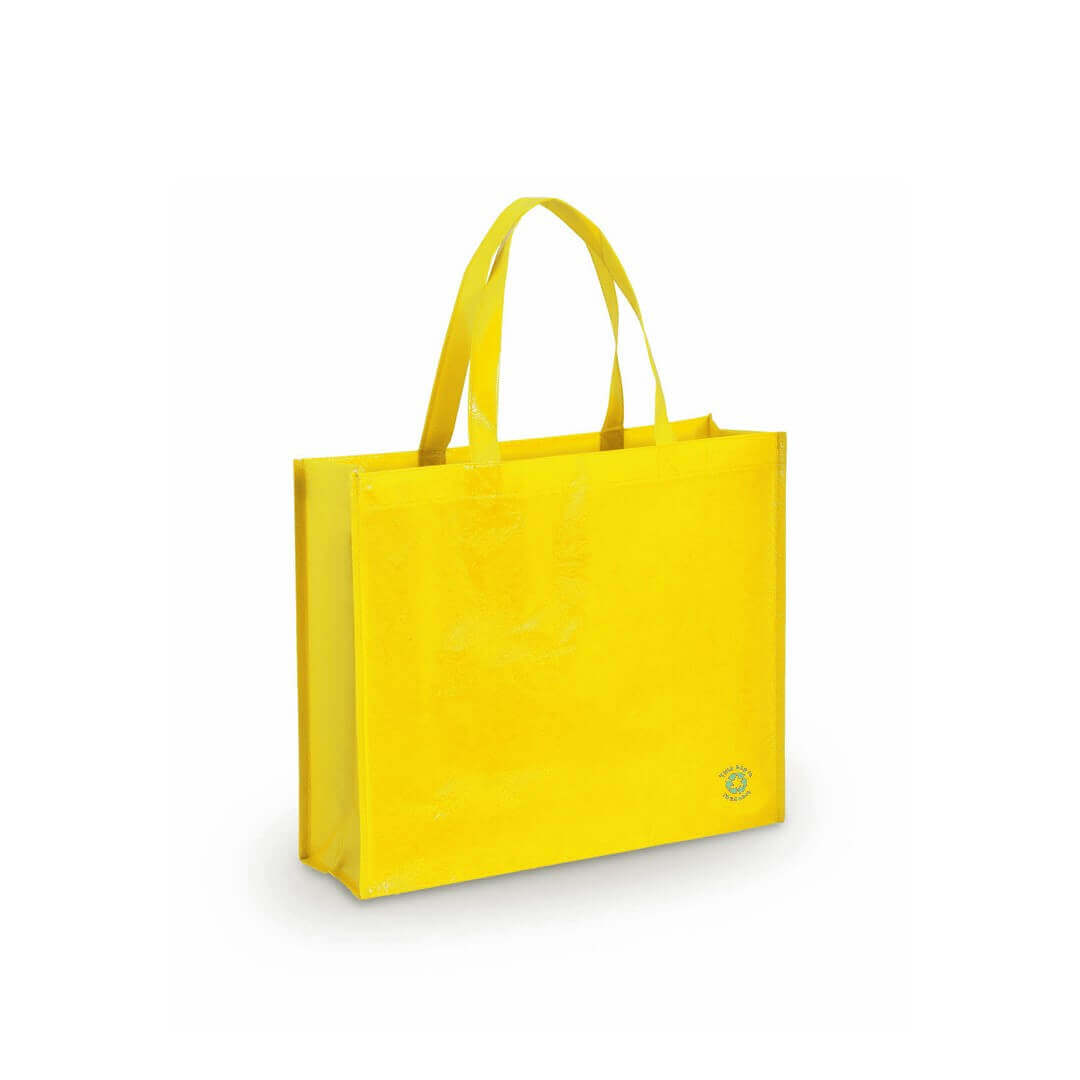 yellow color laminated non woven bag
