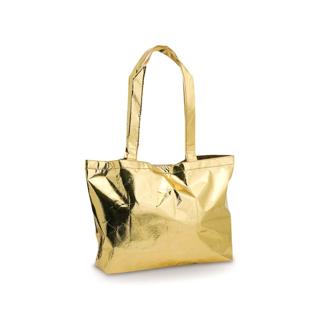 gold color laminated non woven bag