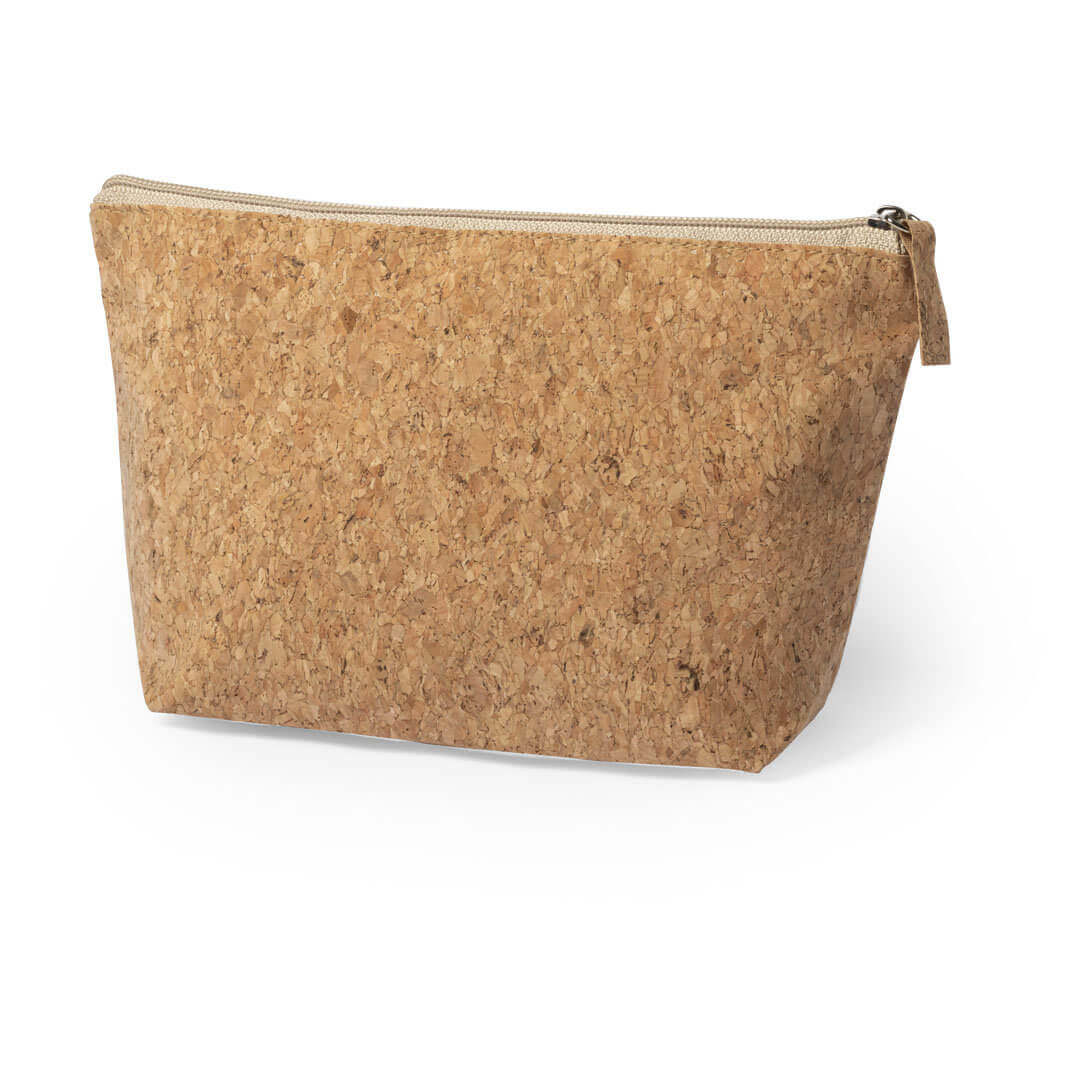 natural color beauty bag from cork material