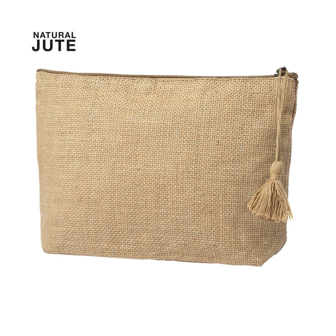 natural color beauty bag from jute material