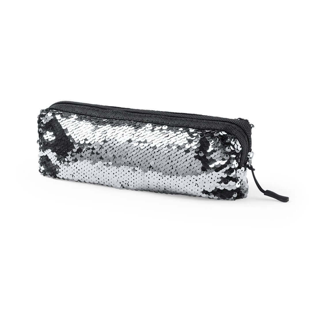 Tinsel beauty bag silver color