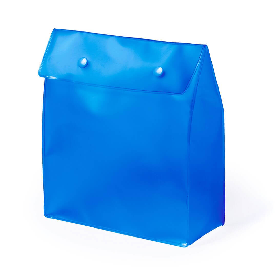 blue color beauty bag