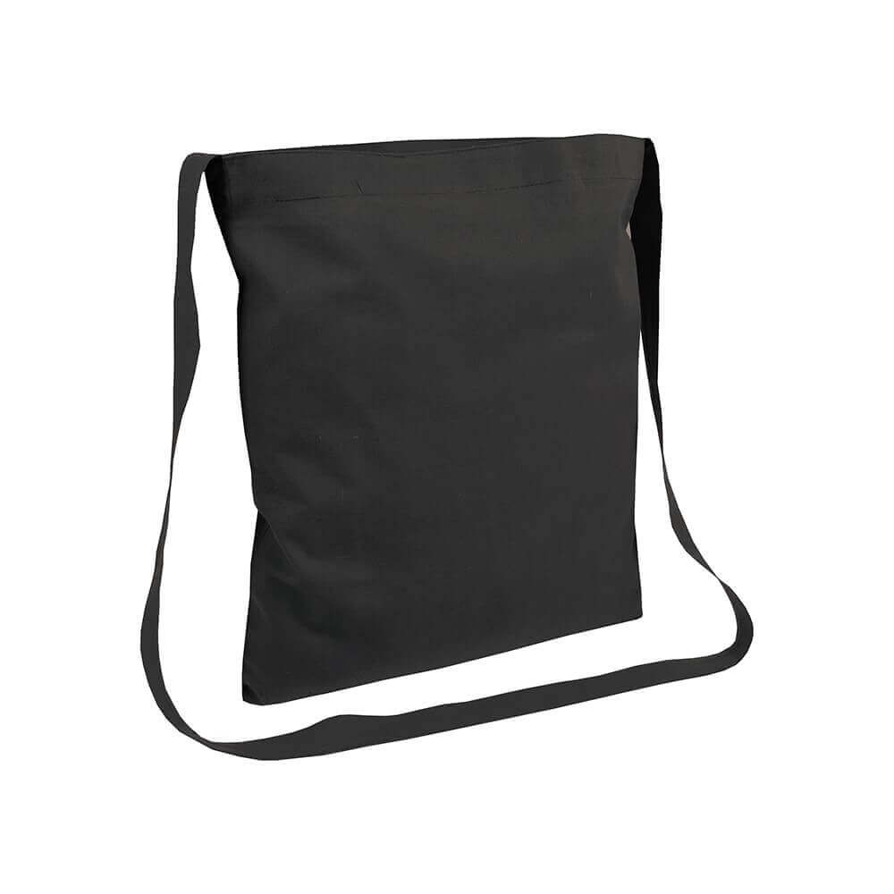 black color cotton bag messenger style handle