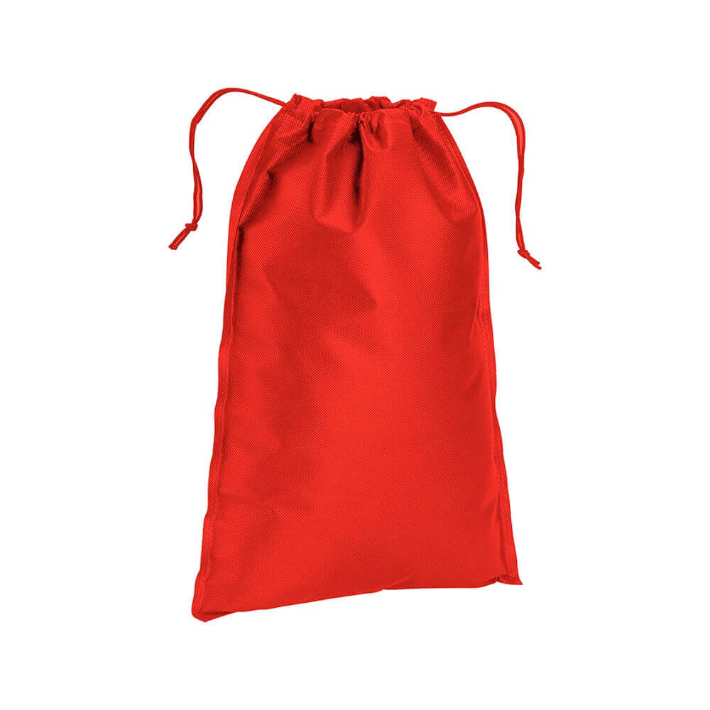 red color non woven pouch with two strings