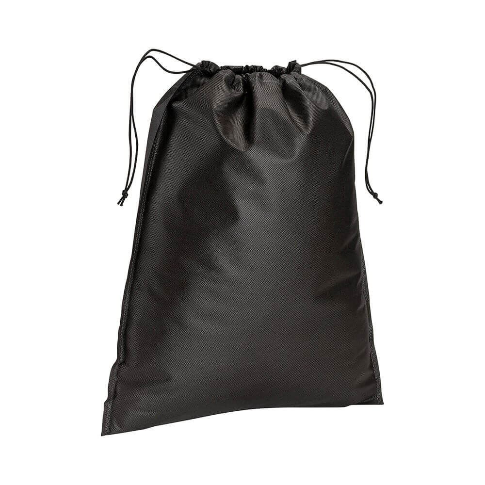 black color non woven pouch with two strings