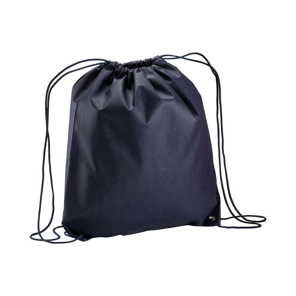 dark blue color non woven drawstring bag
