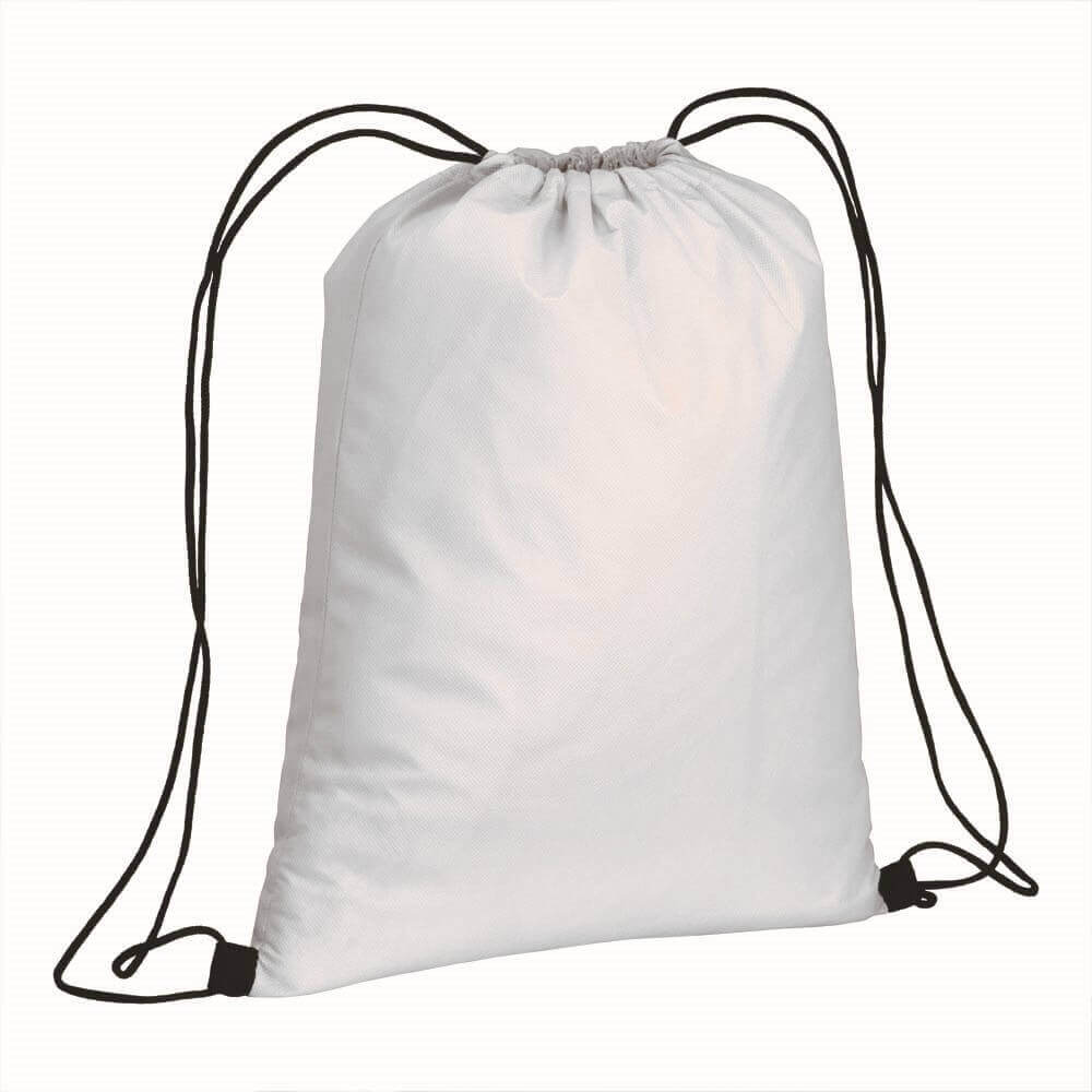 white color non woven drawstring bag